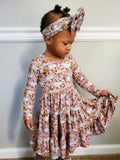 Long Sleeve Twirl Dress & Short Set