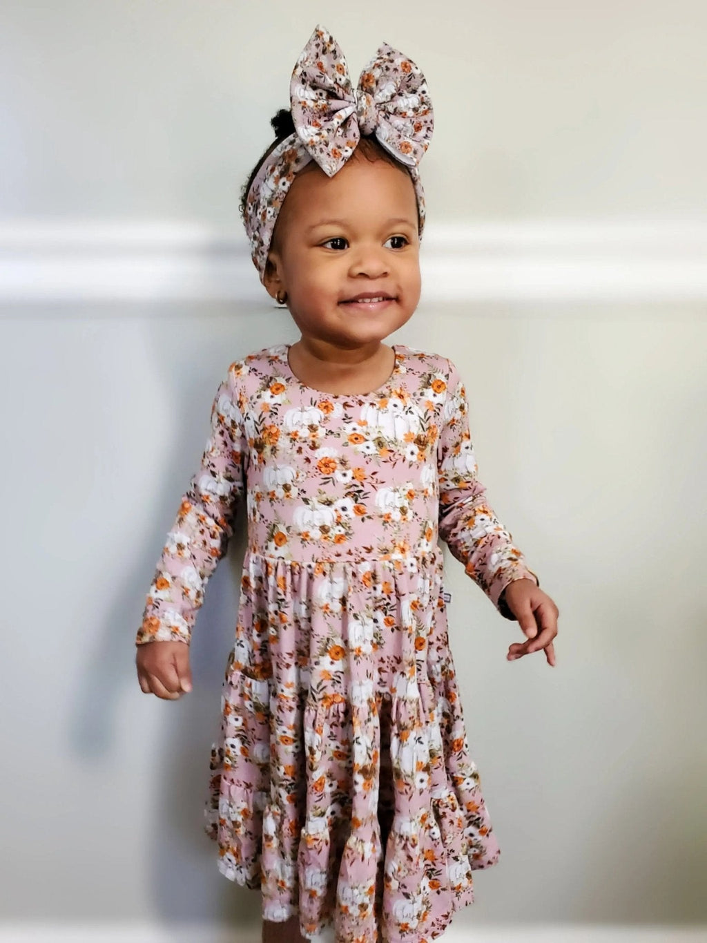 Long Sleeve Twirl Dress & Short Set