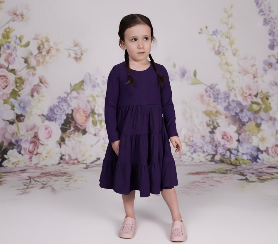 Long Sleeve Twirl Dress & Short Set
