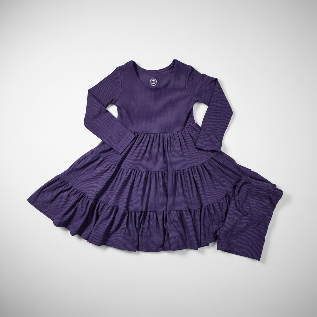 Long Sleeve Twirl Dress & Short Set