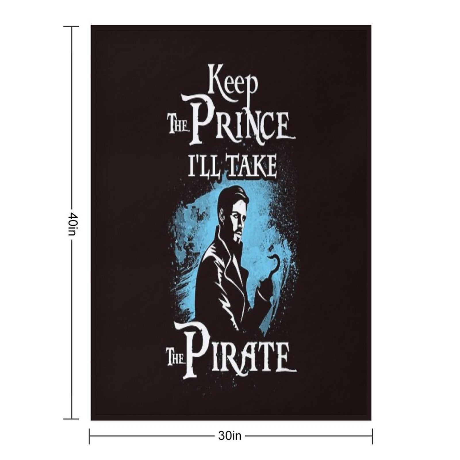 Keep The Prince, I'll Take The Pirate Throw Blanket