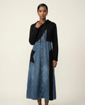 Orion Denim & Onyx Hoodie Dress