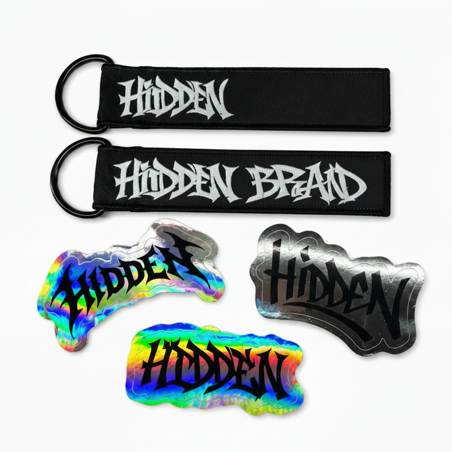 Hidden V2 sticker and keychain pack