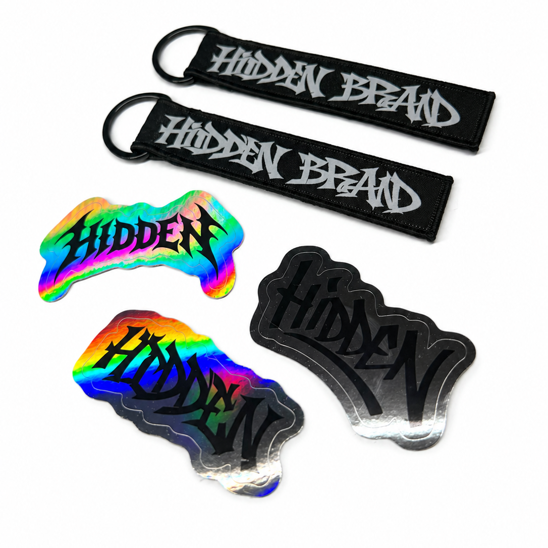 Hidden V2 sticker and keychain pack