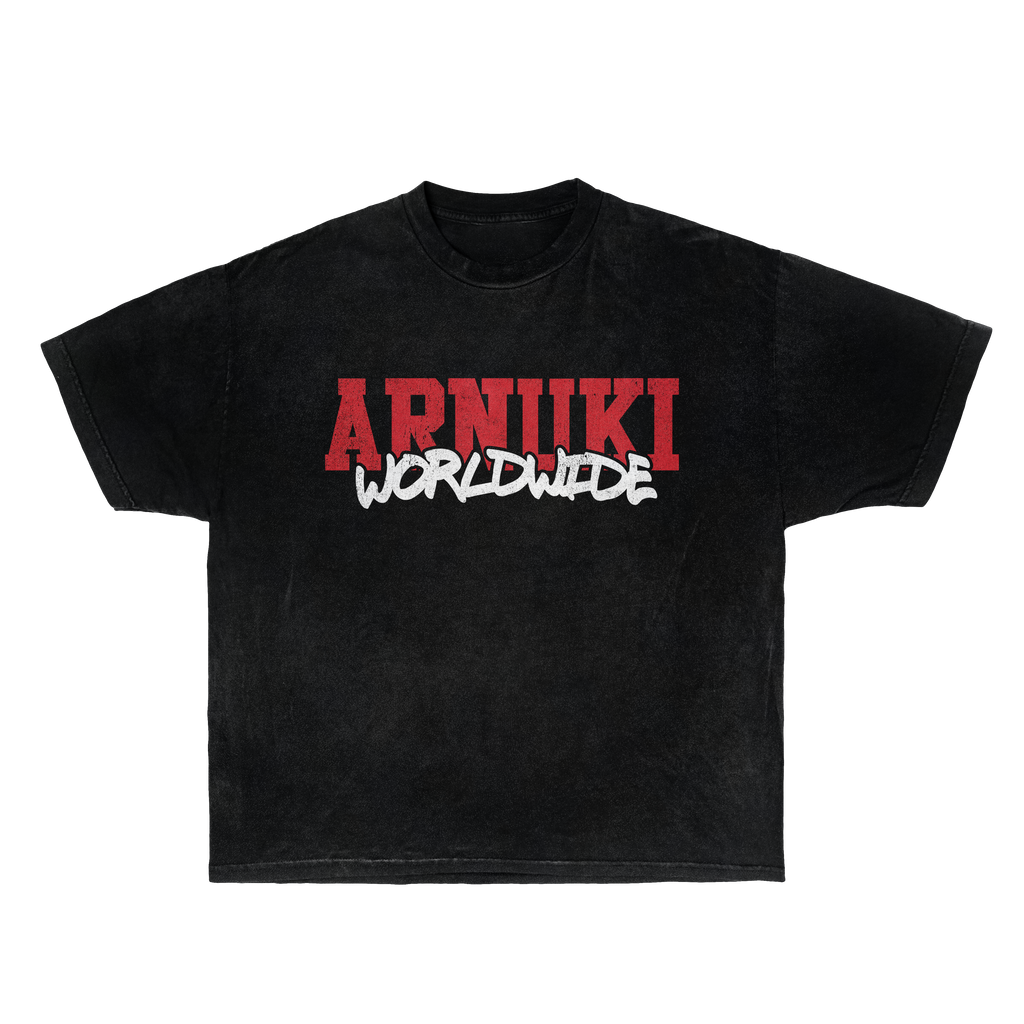Arnuki Takeover Streetwear Tee Black Cotton True To Size Graphic Tee For Everyday Street Style
