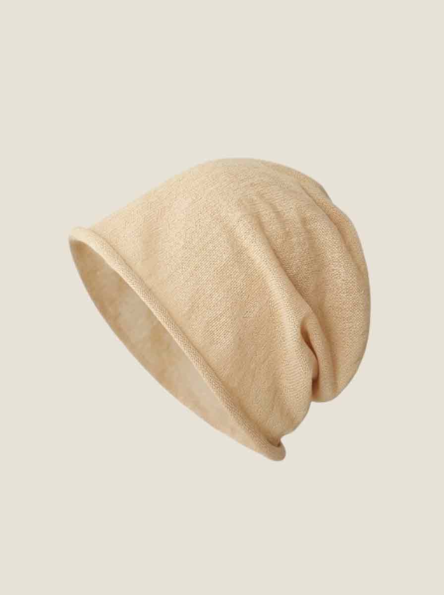 Cotton Linen Slouchy Beanie Lightweight Breathable Casual Hat