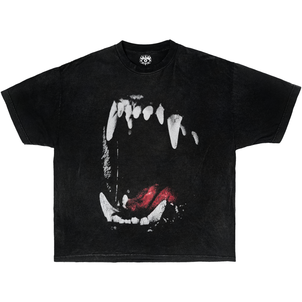 Dog Teeth Streetwear Boxy Tee Unisex Cotton Boxy Fit 240 GSM