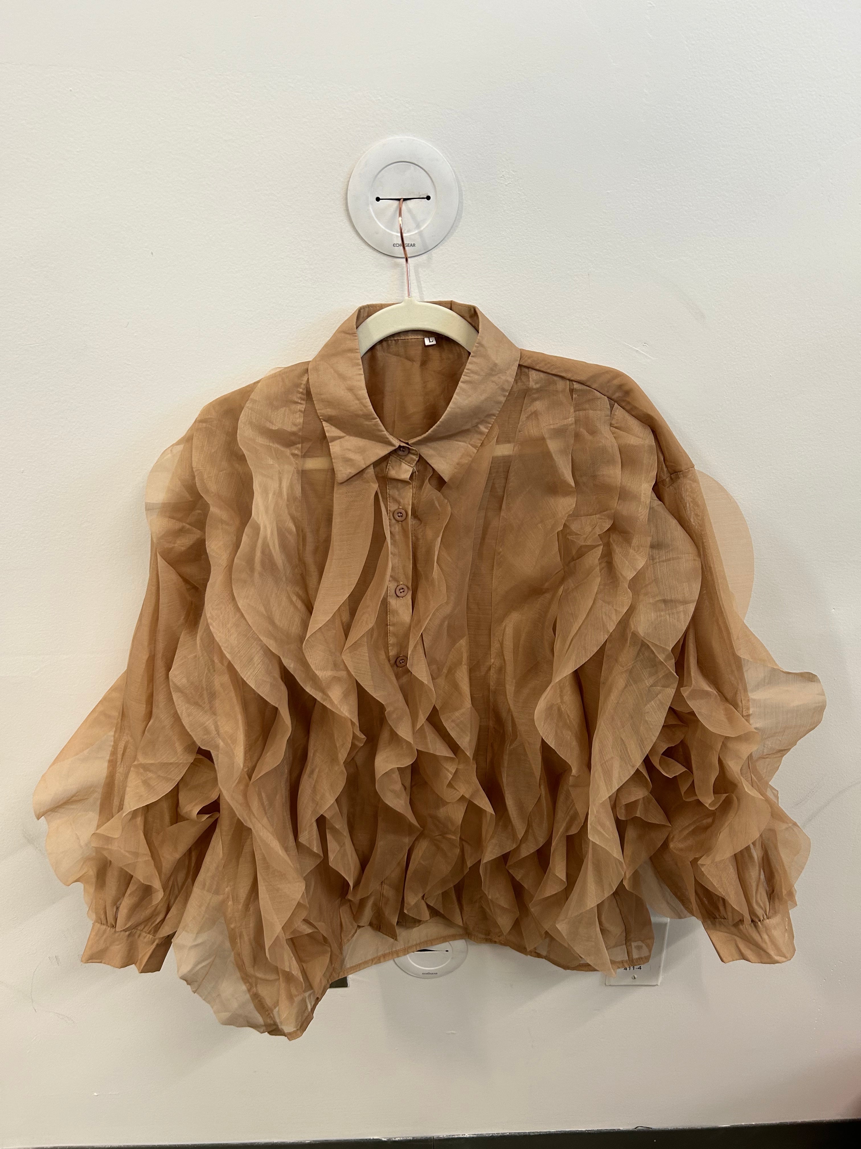 The Anuli Cascading Ruffle Blouse