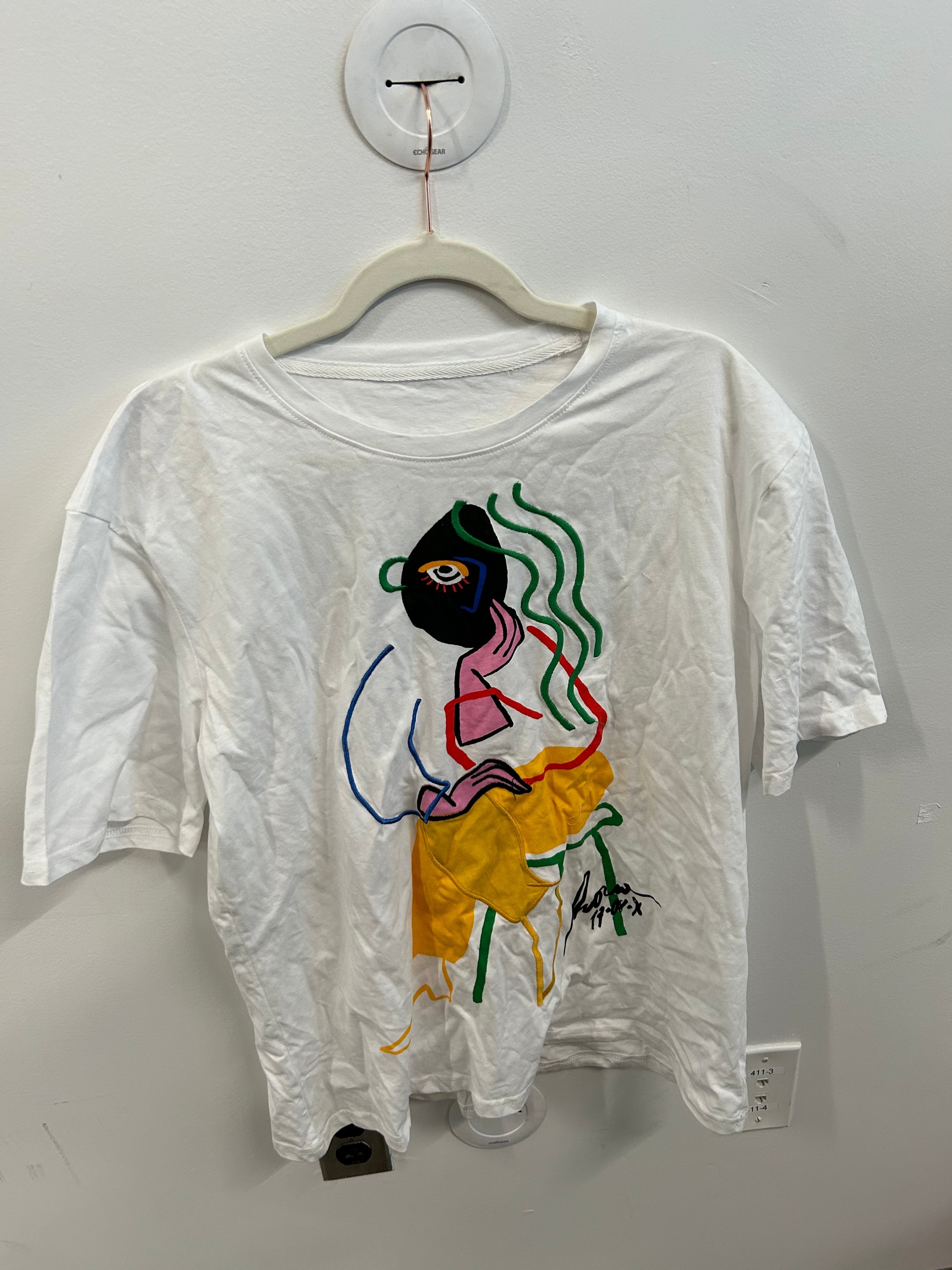 Abstract Appliqué Art T-Shirt