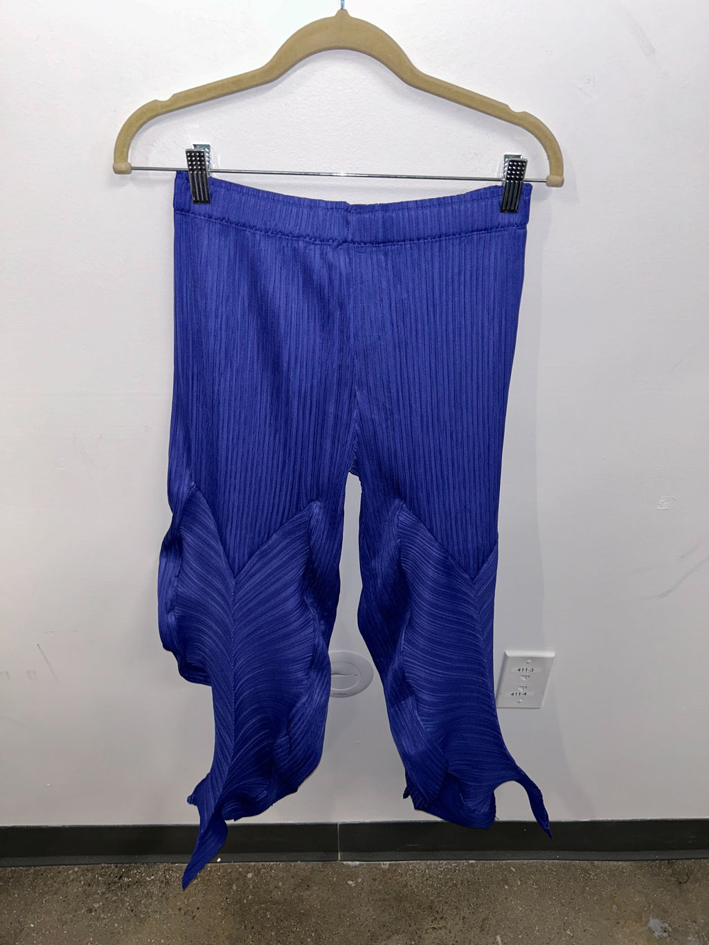 Cobalt Origami-Pleat Trousers