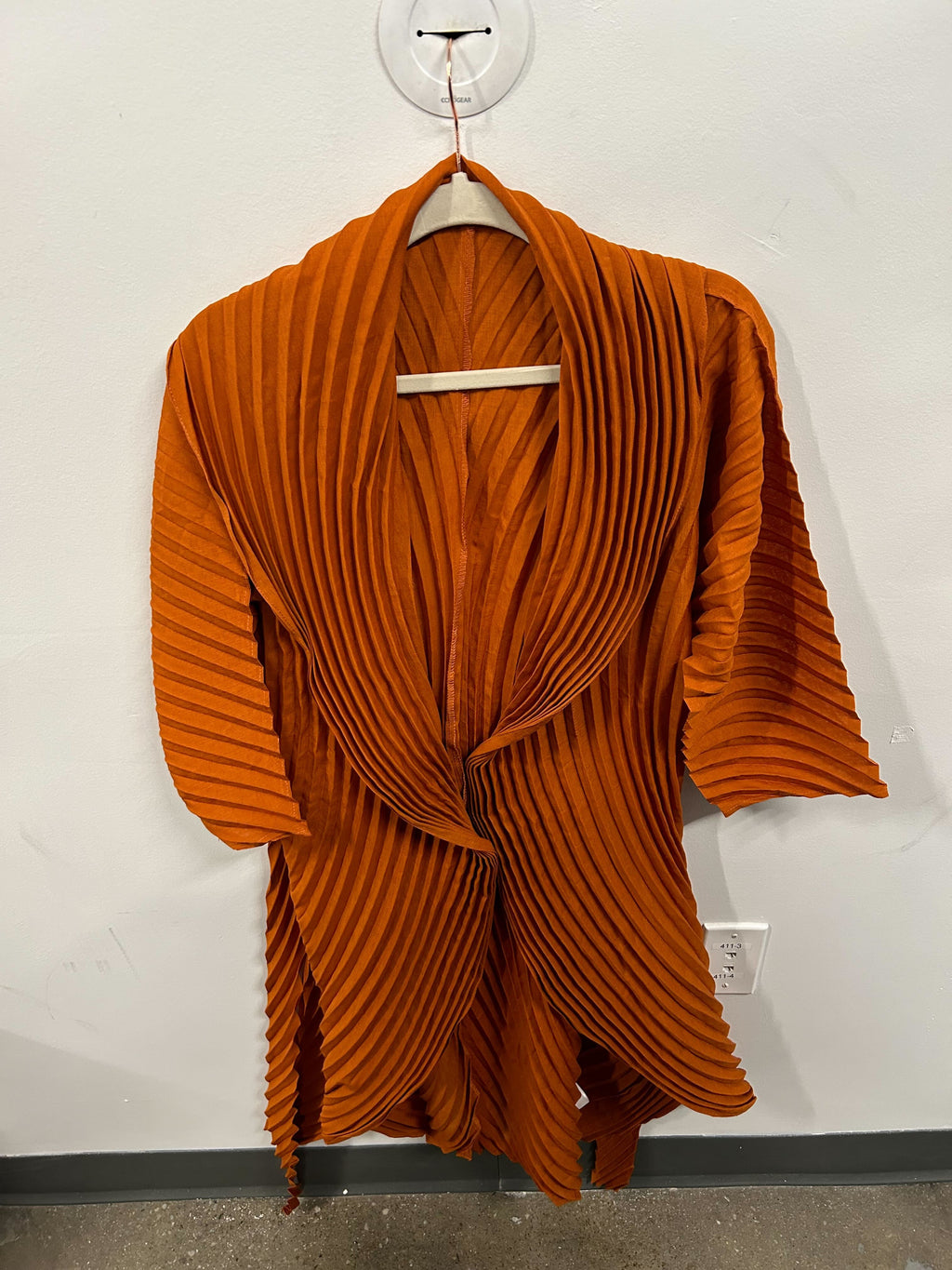Marigold Sculptural Pleat Coat