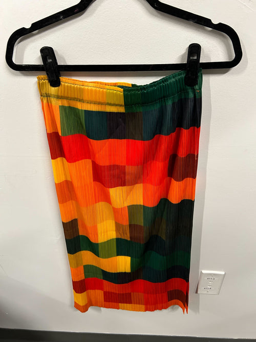 Amara Pleated Colorblock Skirt