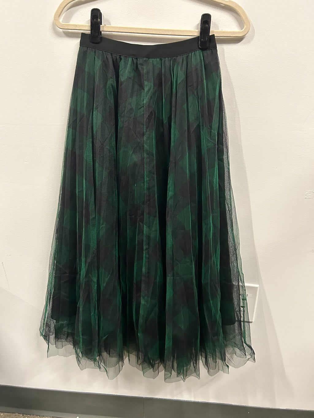 Evergreen Plaid Tulle Skirt Set