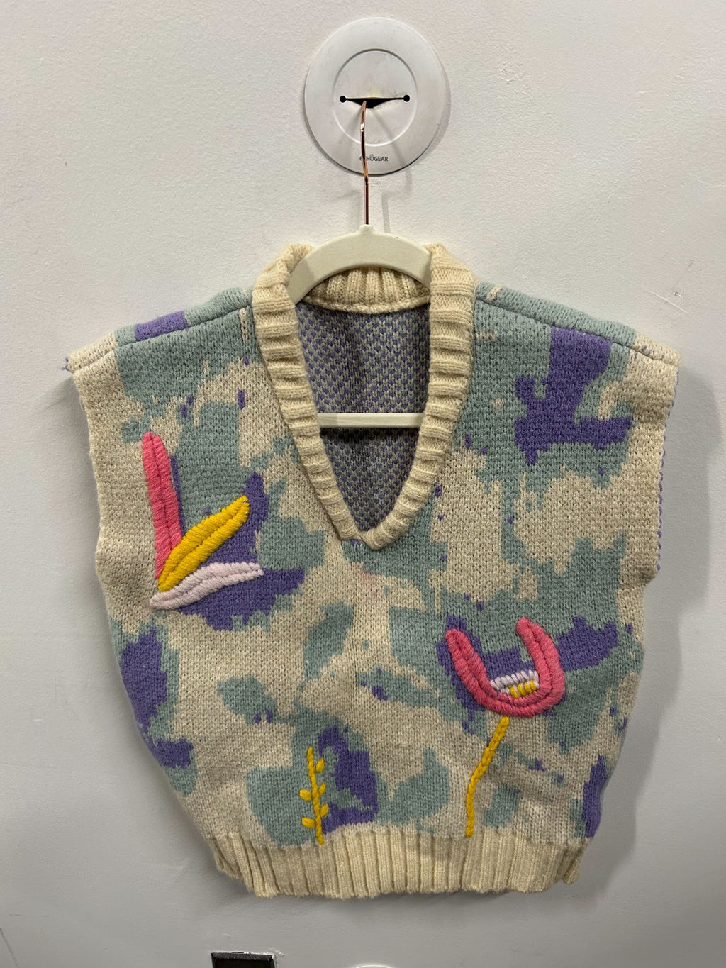 Abstract Garden Knit Vest