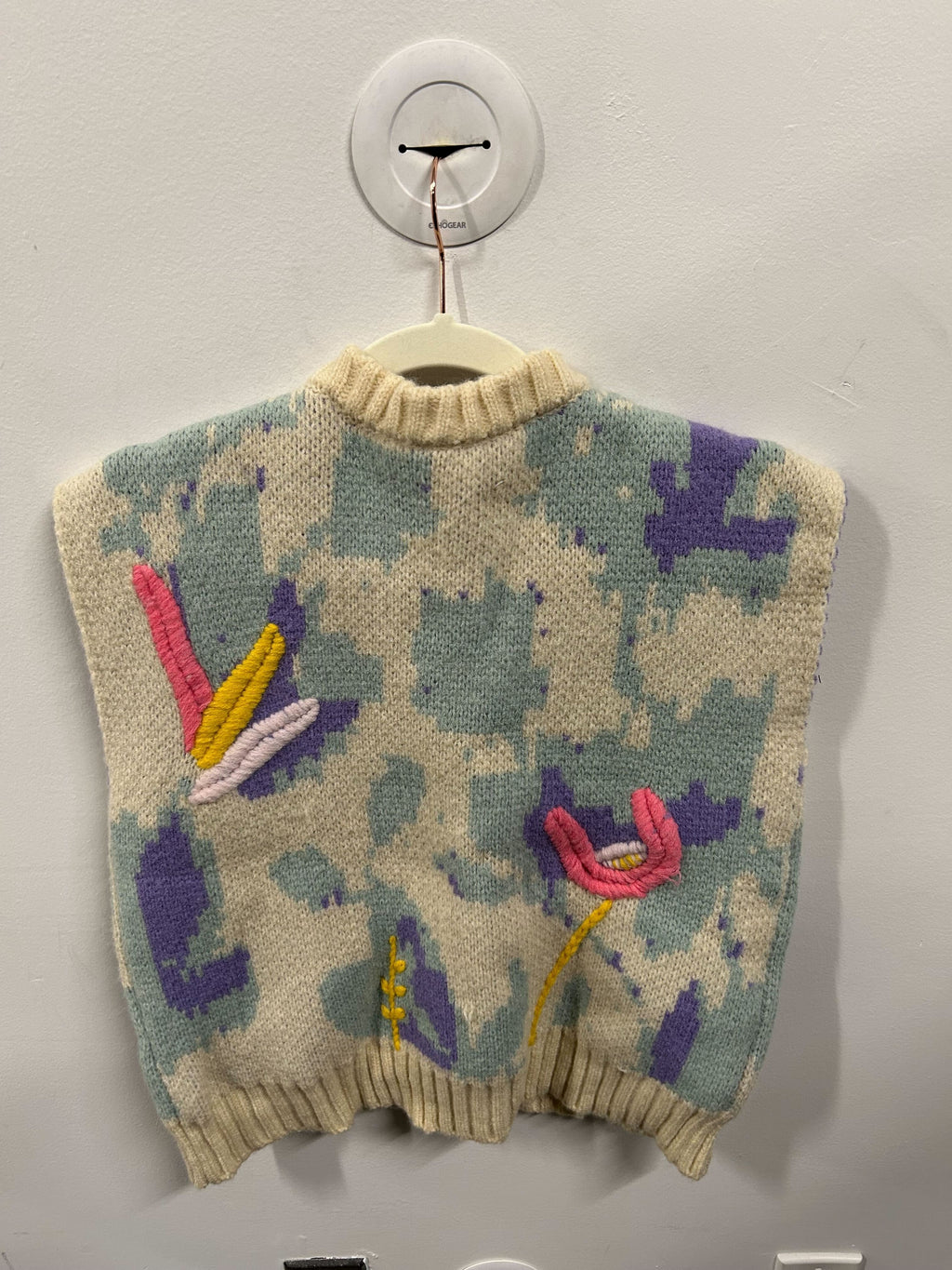 Abstract Garden Knit Vest