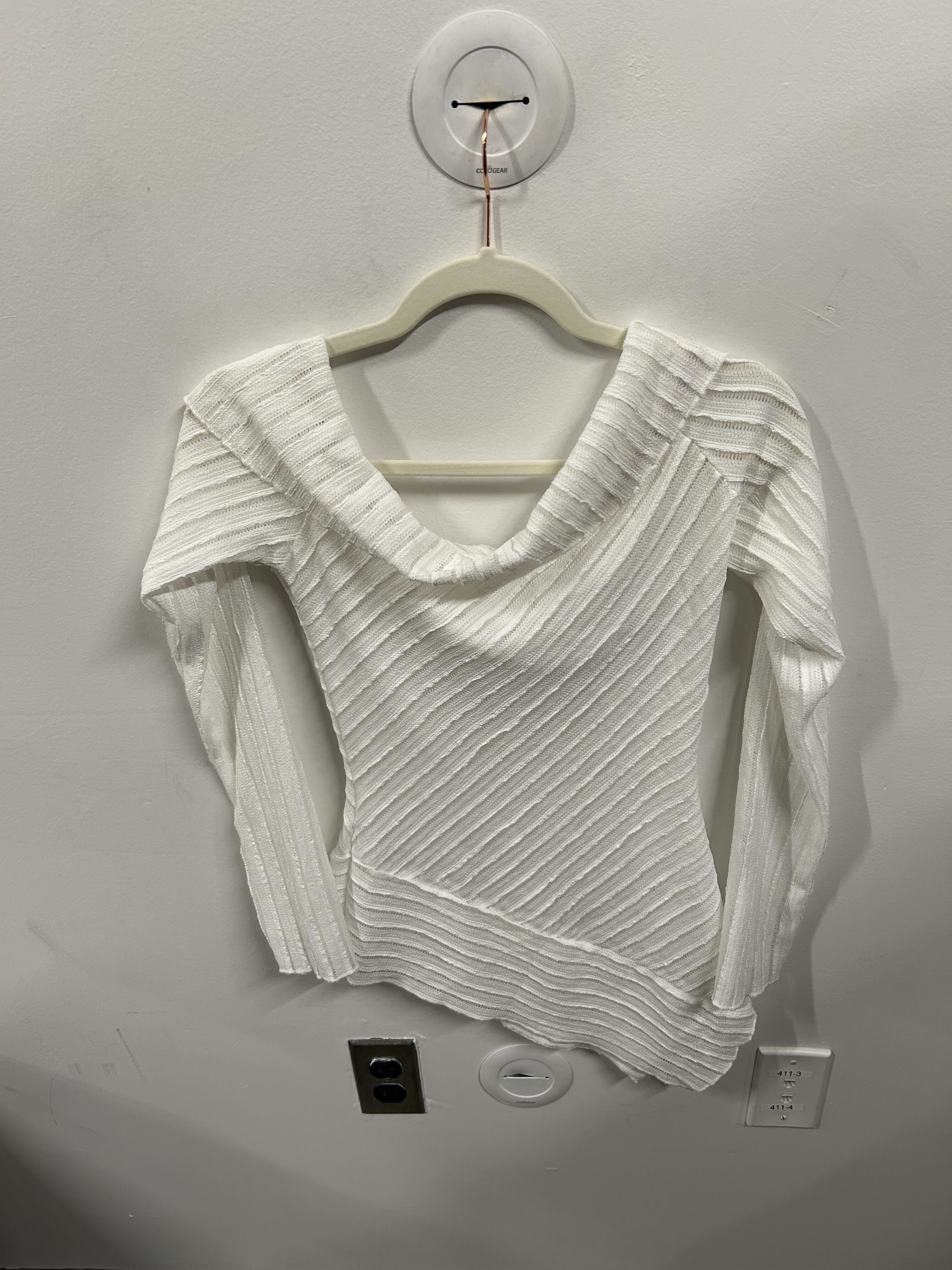 The Asymmetric Drape Knit Top