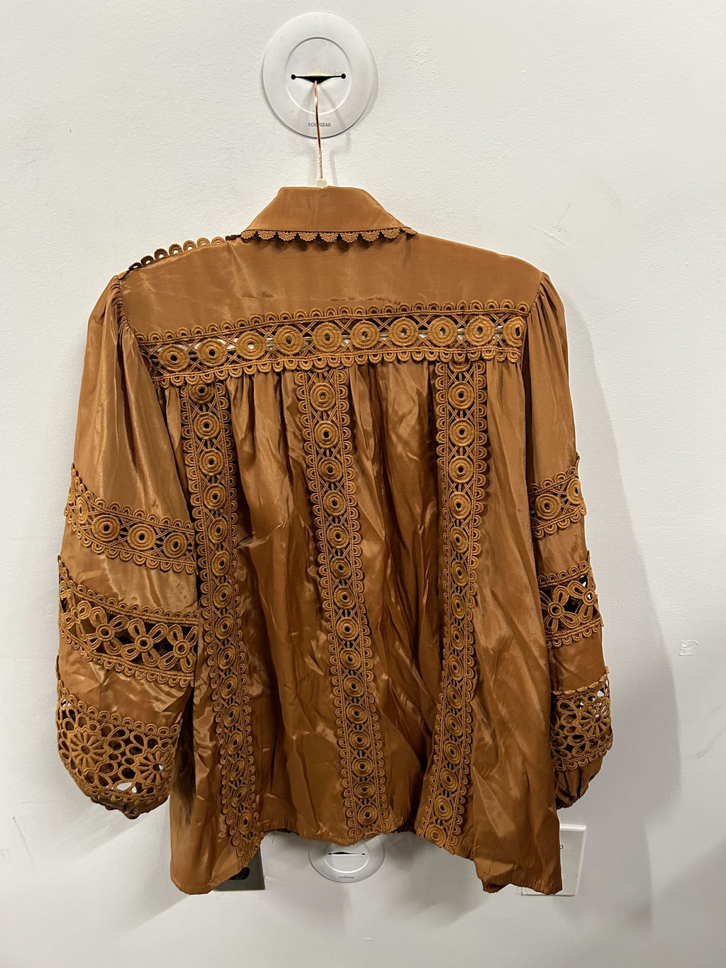 Caramel Crochet-Lace Skirt Set