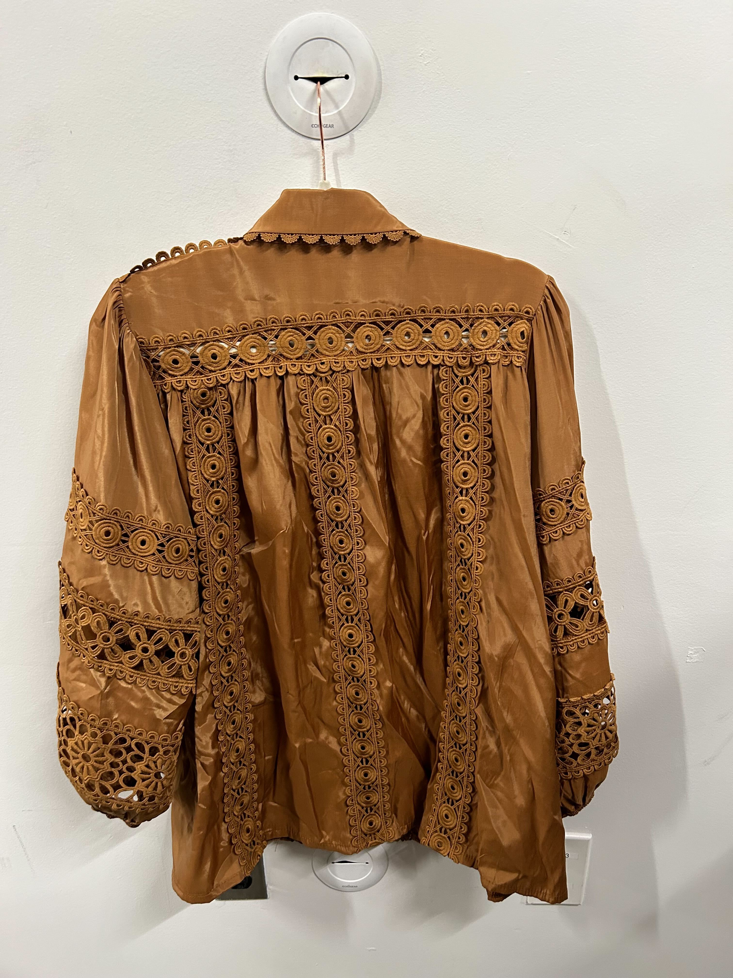 Caramel Crochet-Lace Skirt Set