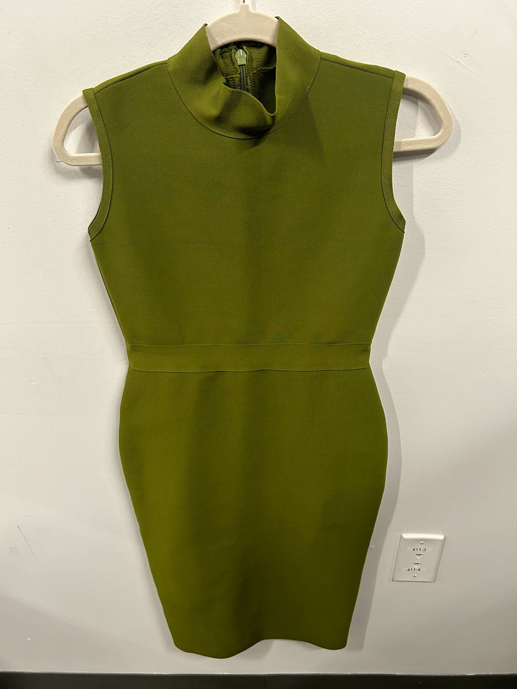 The Olive Sculpted Sheath Dress