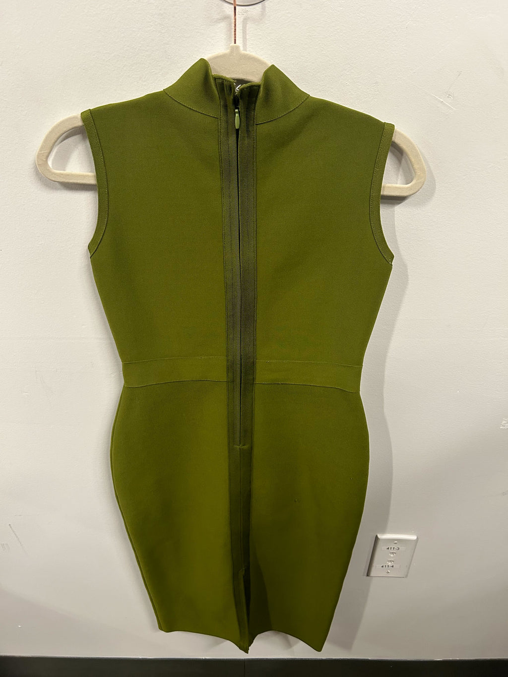 The Olive Sculpted Sheath Dress