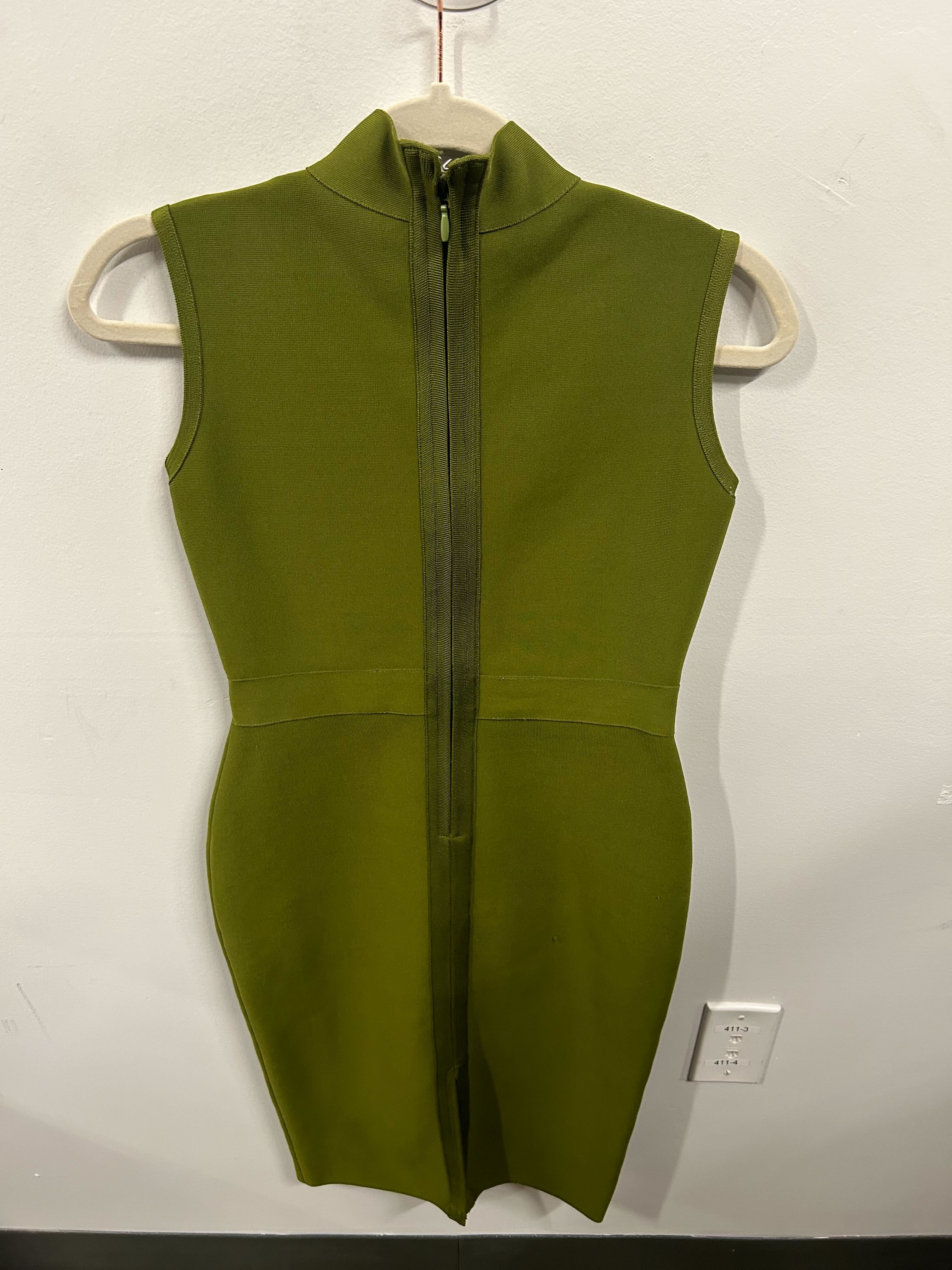 The Olive Sculpted Sheath Dress