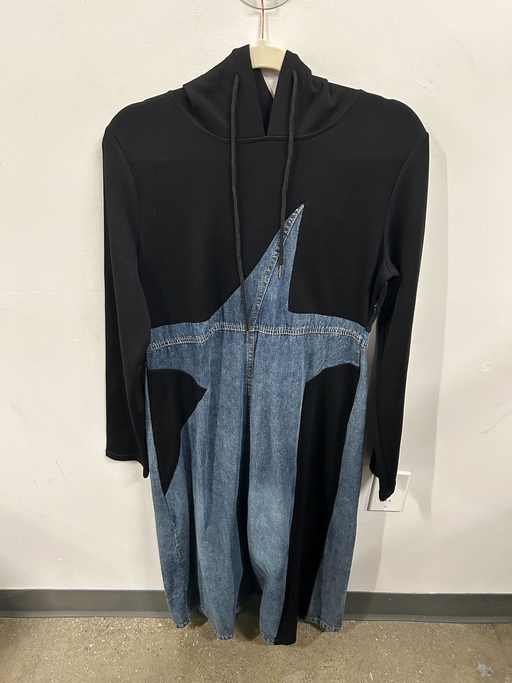 Orion Denim & Onyx Hoodie Dress