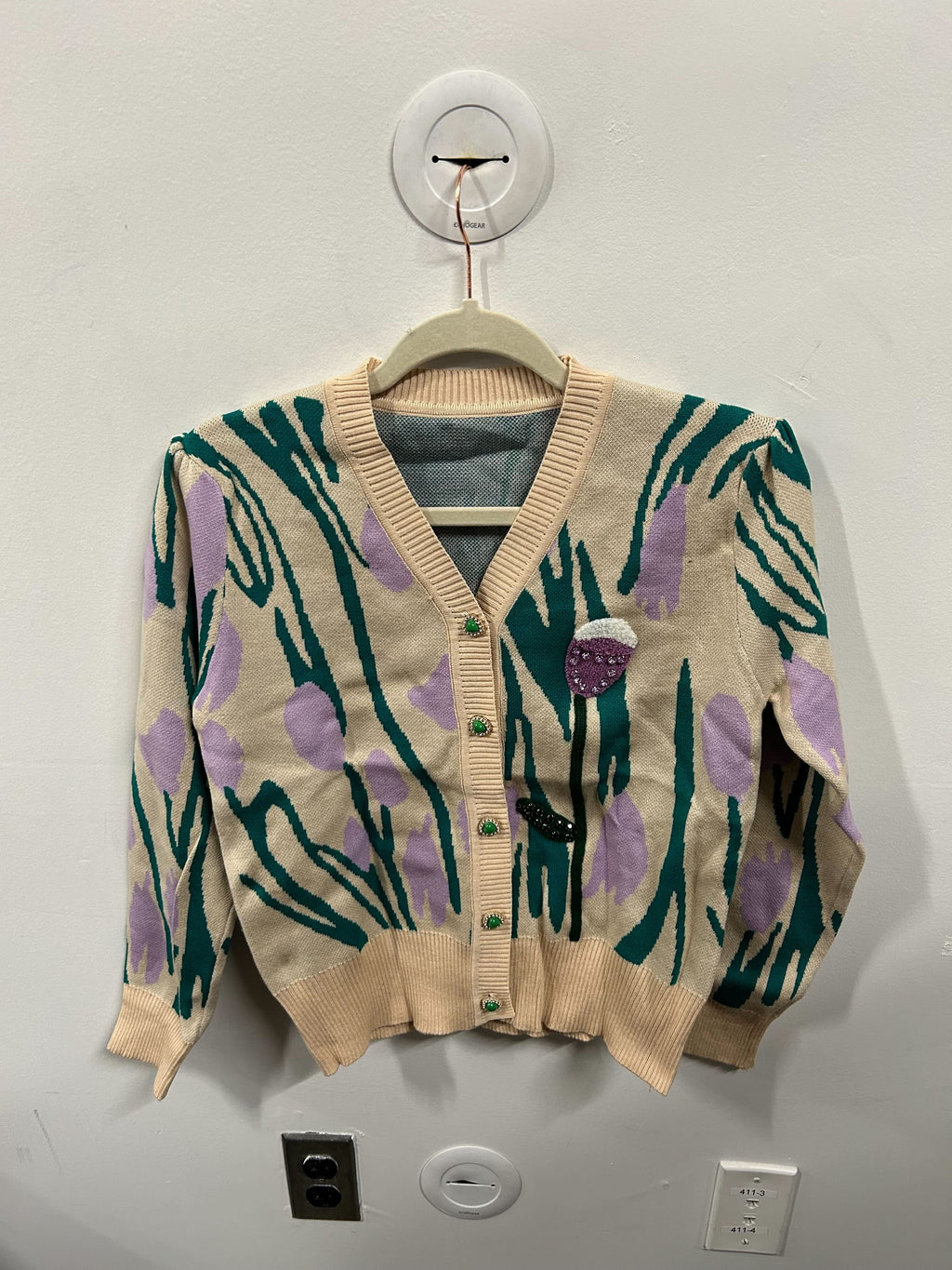 Artisan Meadow Intarsia Cardigan