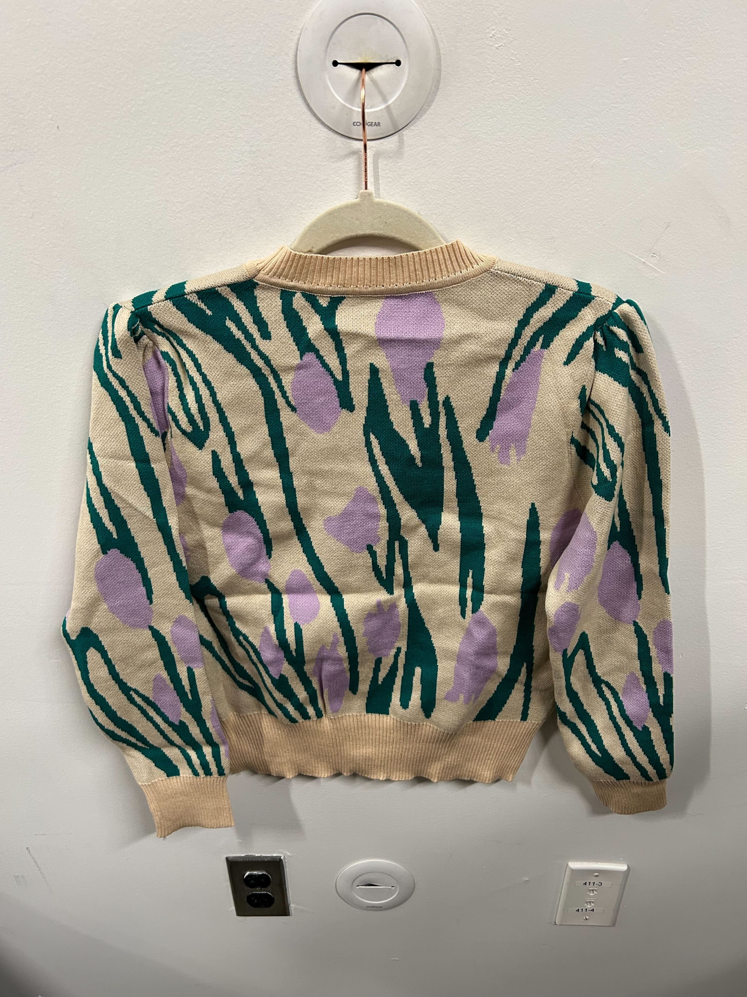 Artisan Meadow Intarsia Cardigan