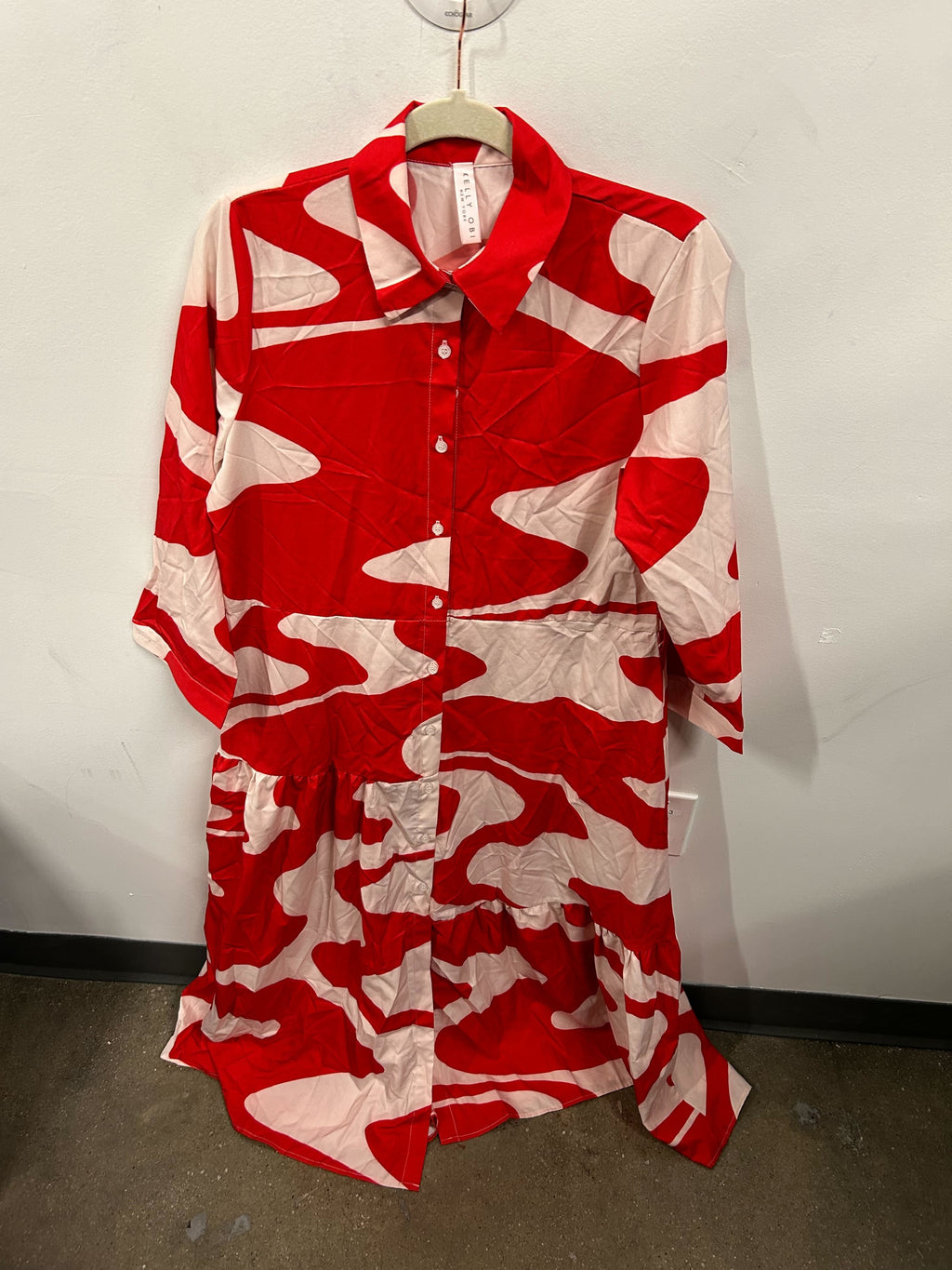 The Onda-Print Shirtdress