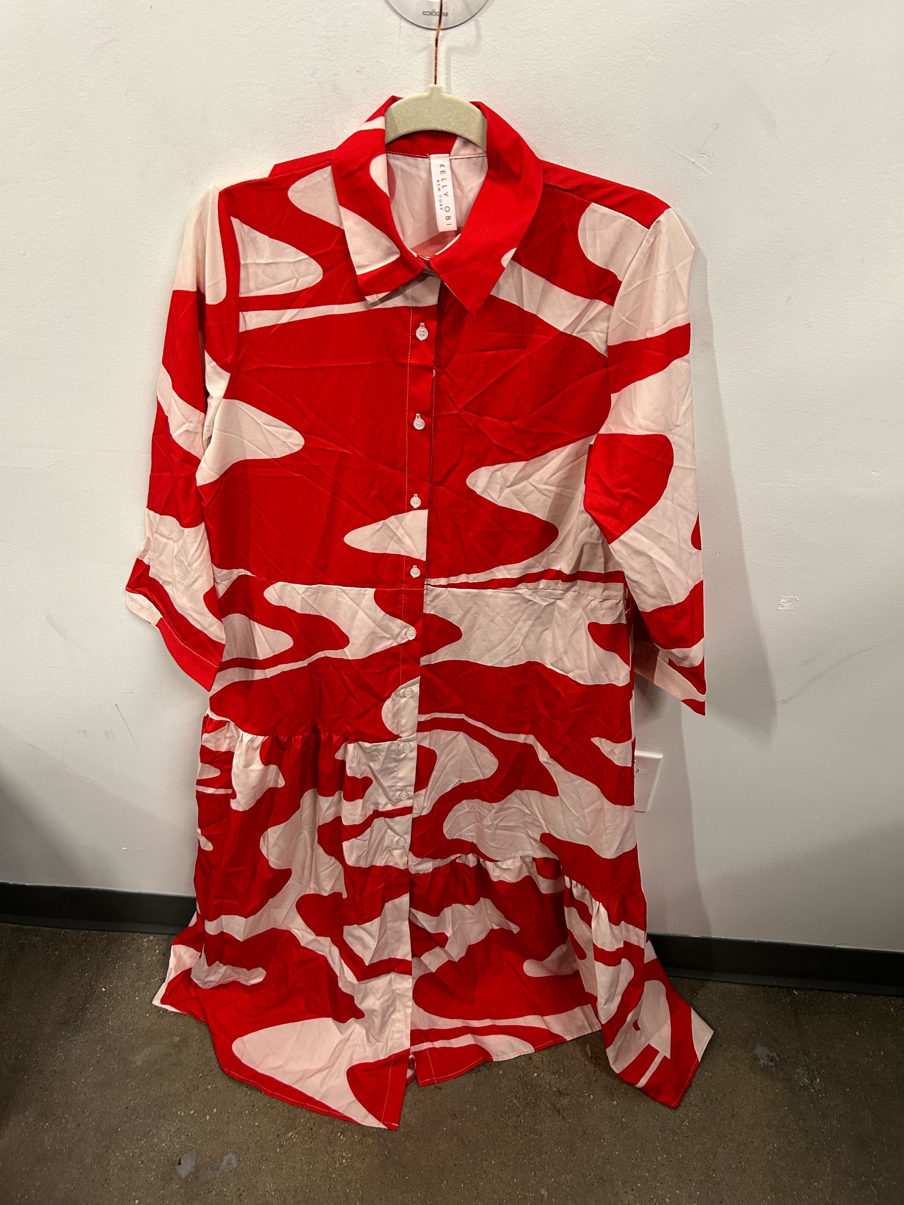 The Onda-Print Shirtdress