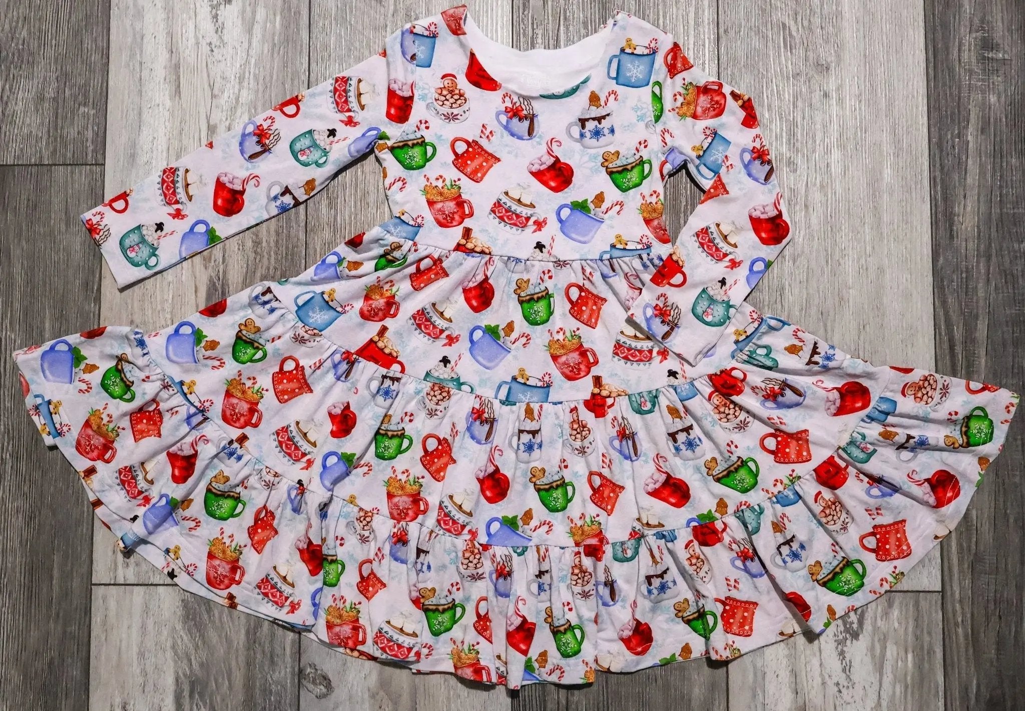 Long Sleeve Twirl Dress & Short Set