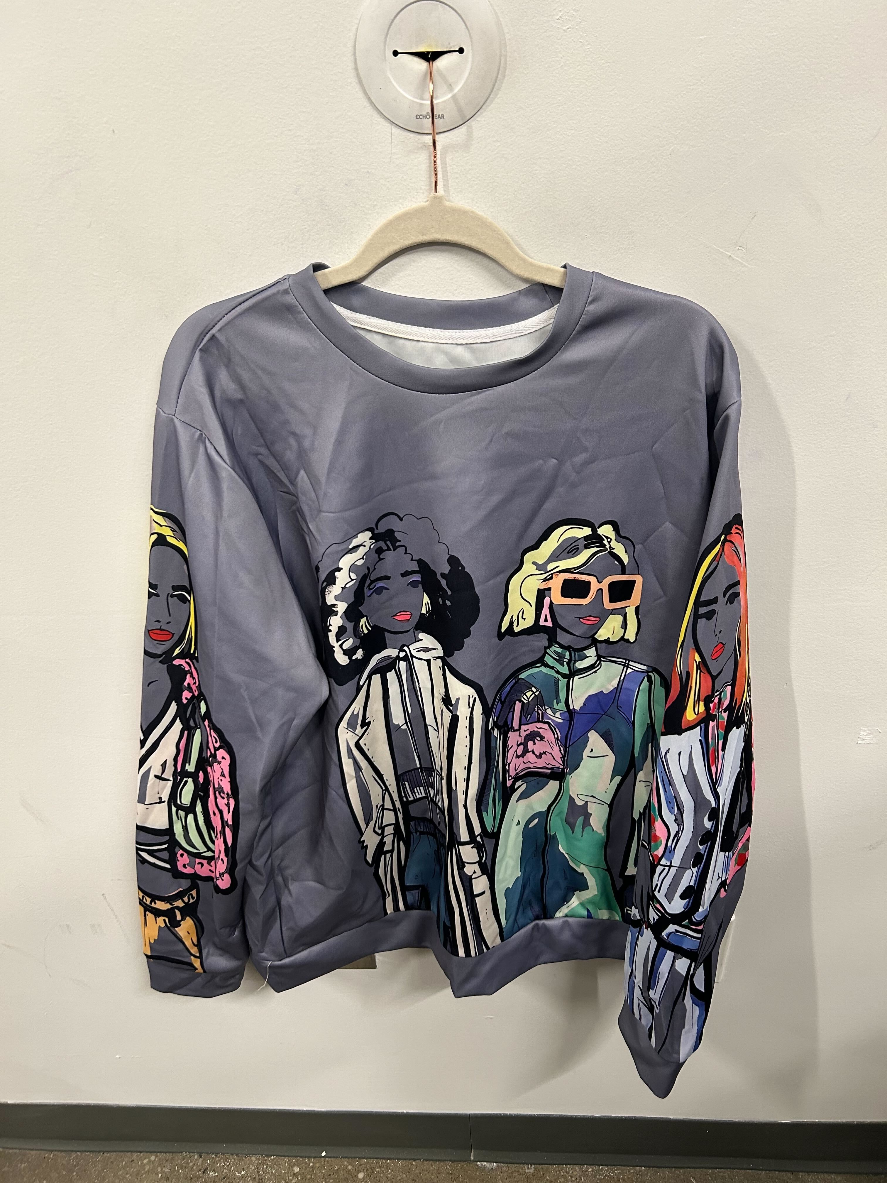 "Squad Goals" Illustrated Art Sweatshirt