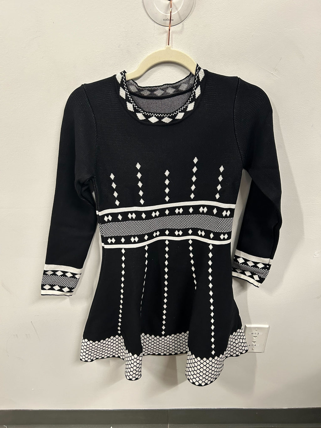 The Nova Geo-Knit Dress