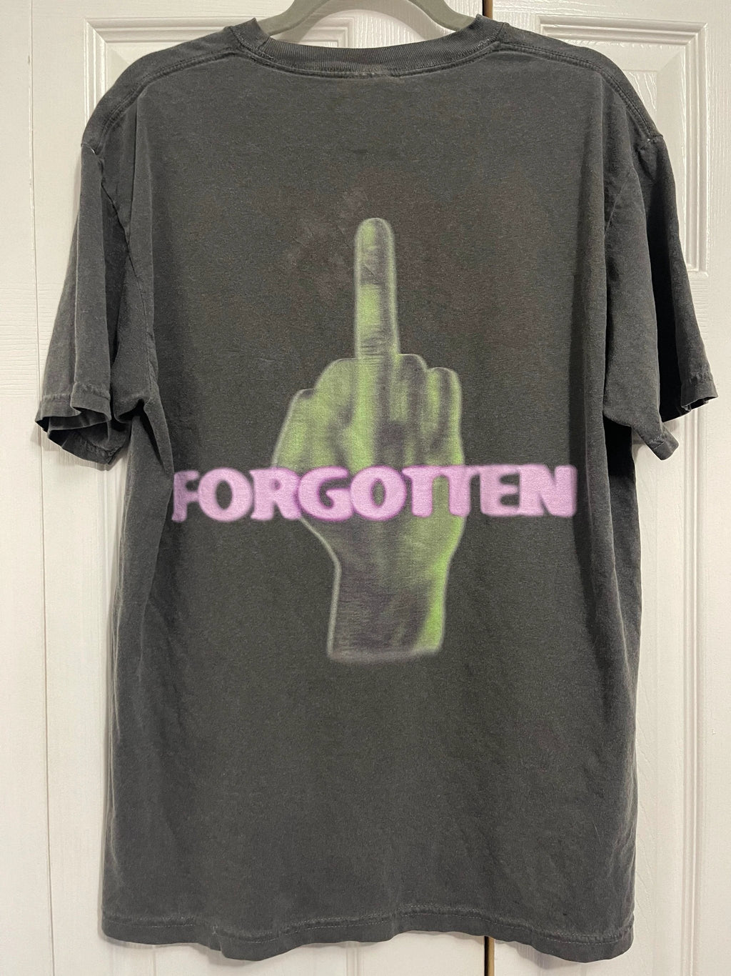 Paranormal Forgotten Garment Dyed Streetwear Tee Cotton Short Sleeve T Shirt