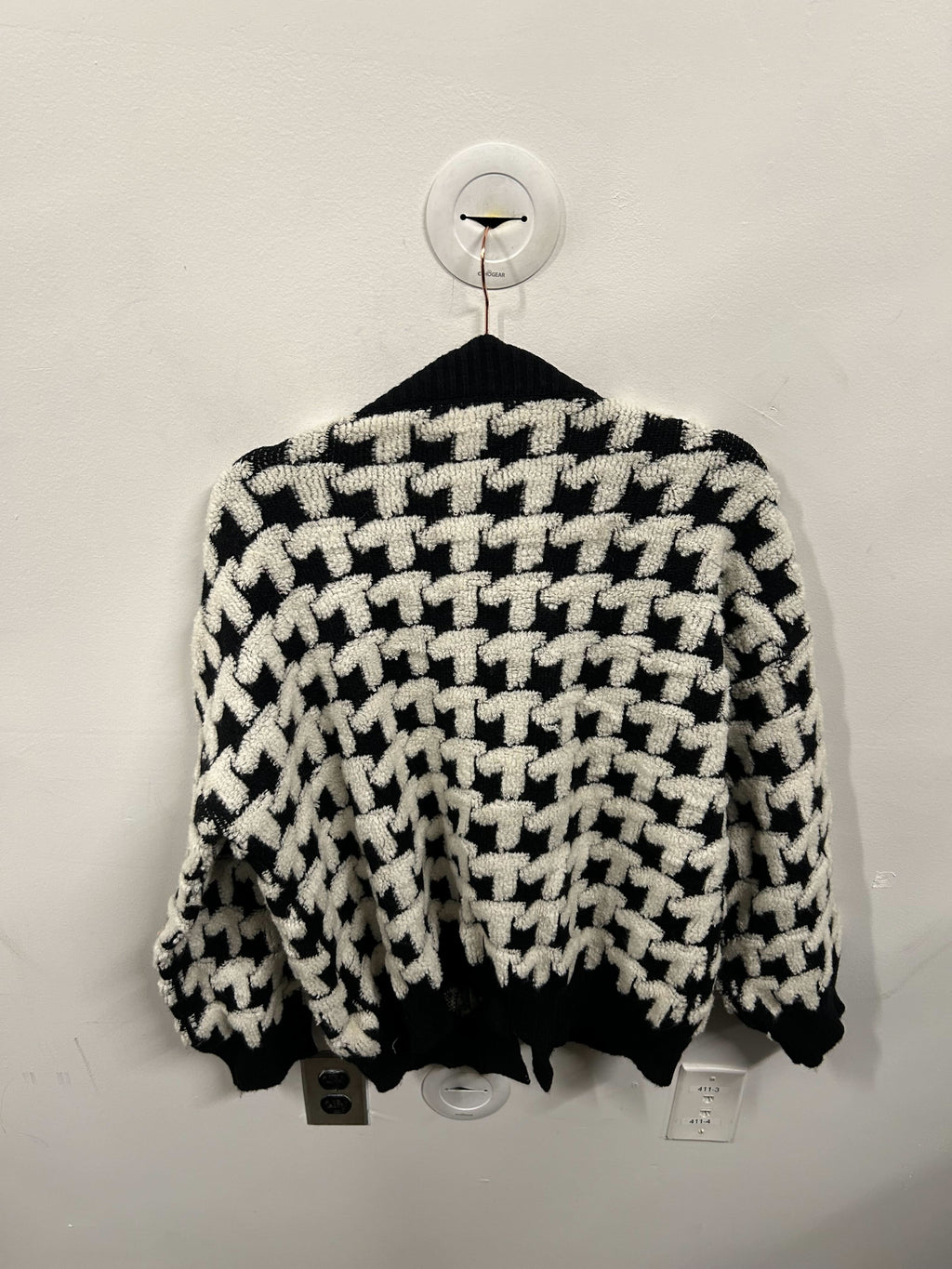 Graphic Knit Toggle Cardigan