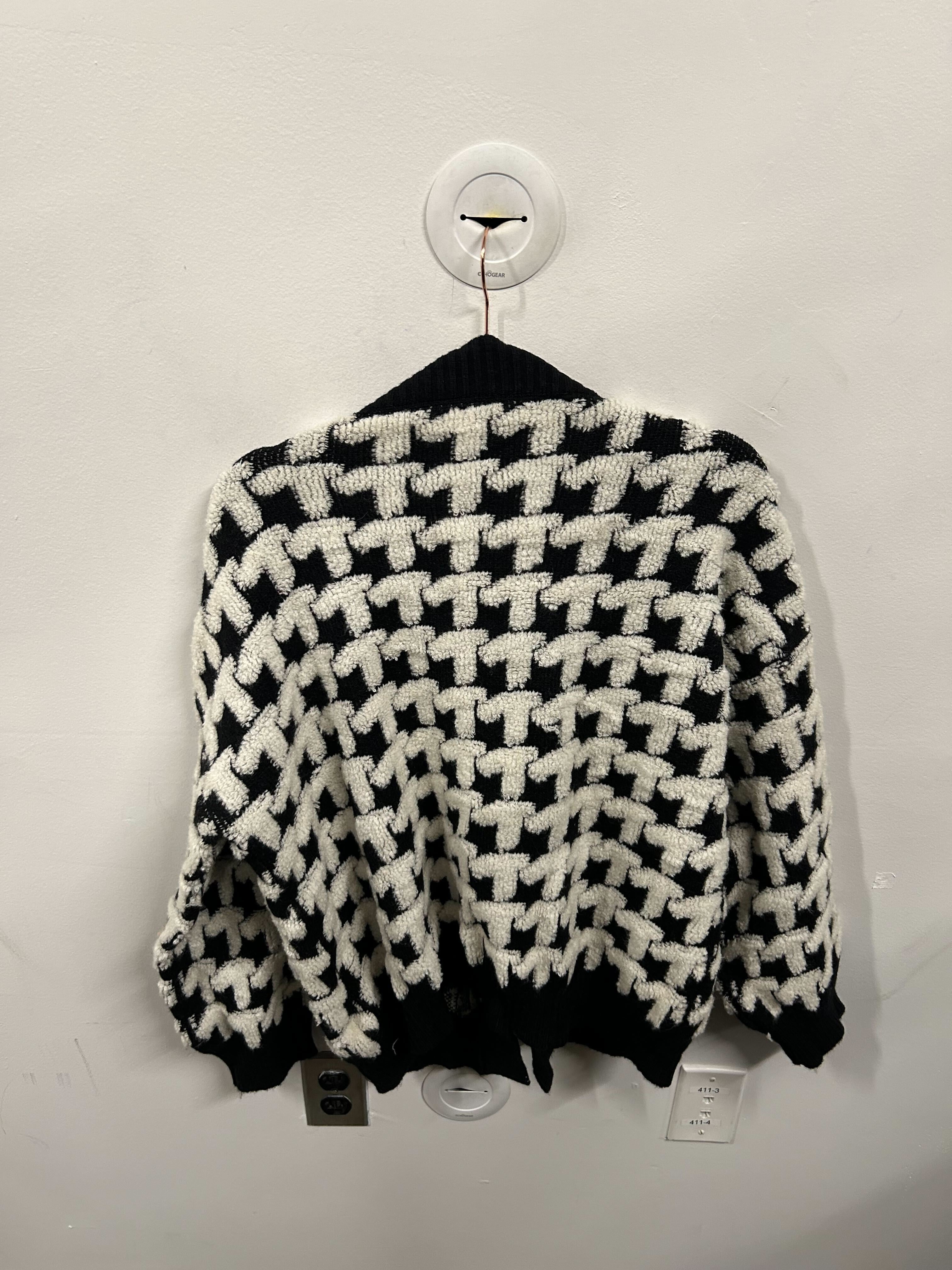 Graphic Knit Toggle Cardigan