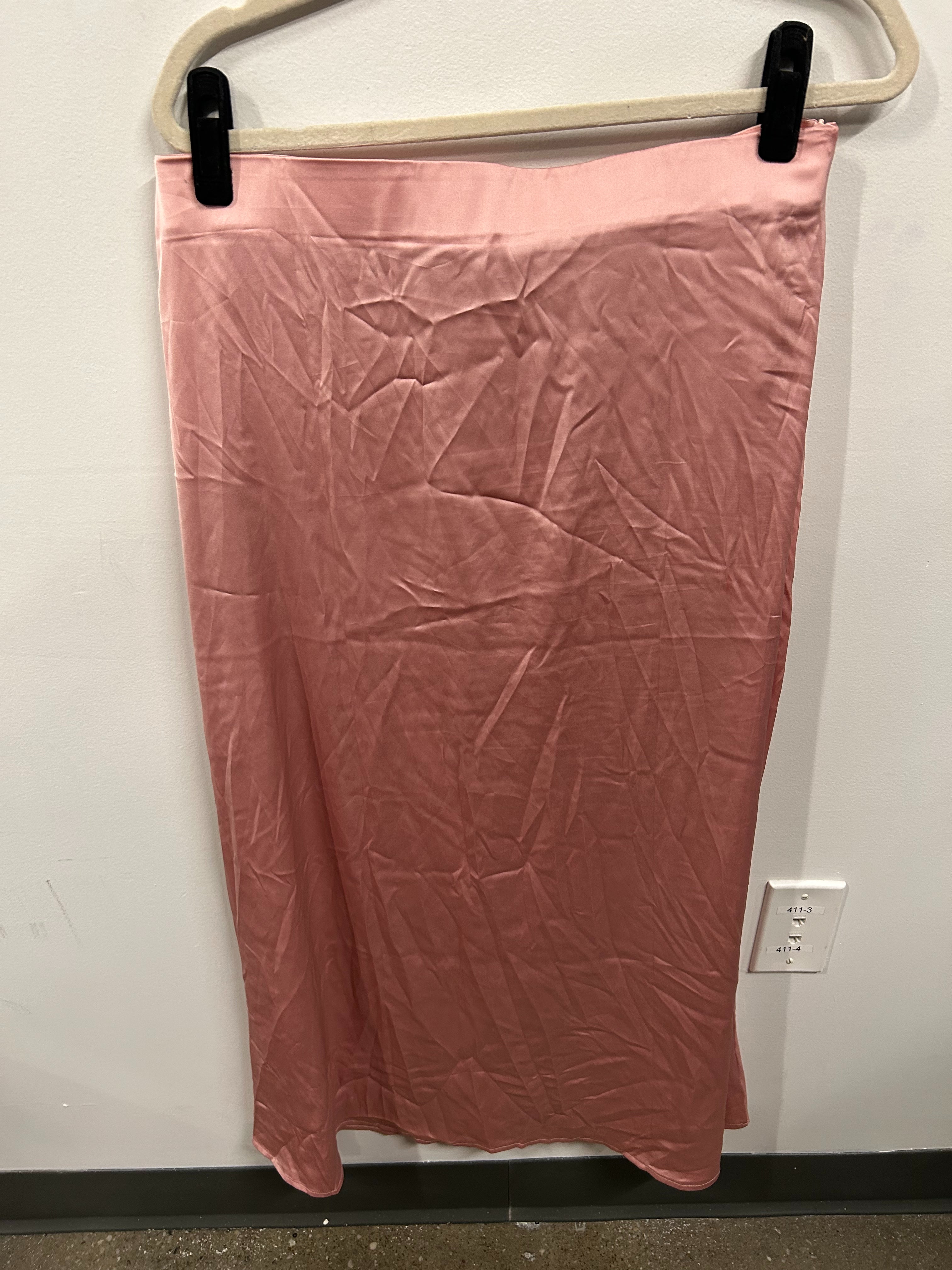 Ribbed Tank & Satin Skirt Set