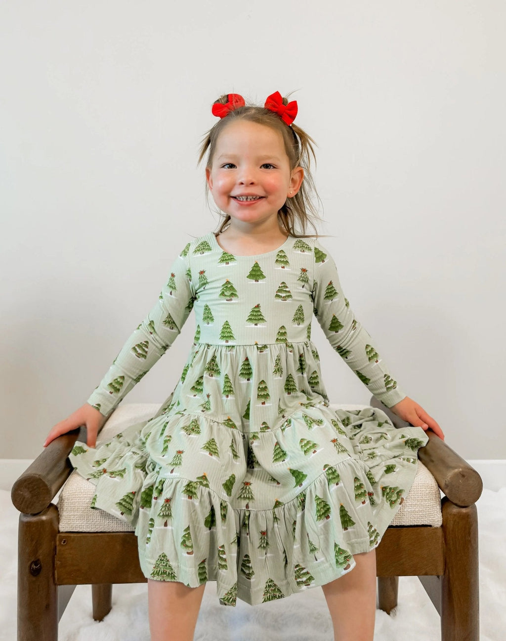Long Sleeve Twirl Dress & Short Set