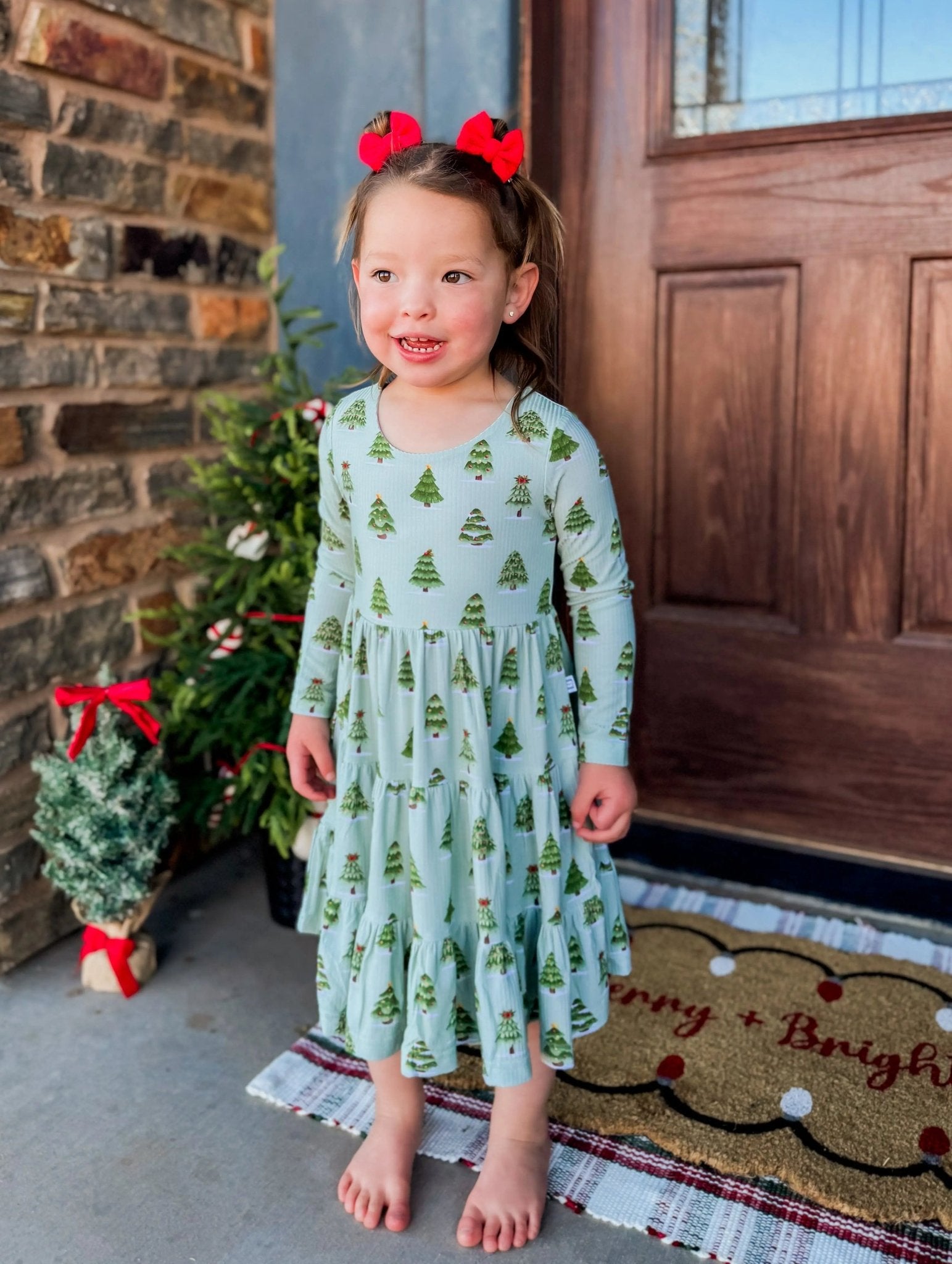 Long Sleeve Twirl Dress & Short Set