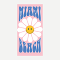 Miami Beach Sunflower Beach Towel