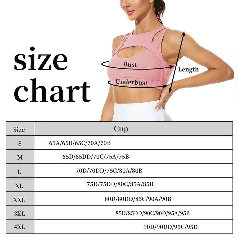 Push Up Sports Bra with Removable Cups