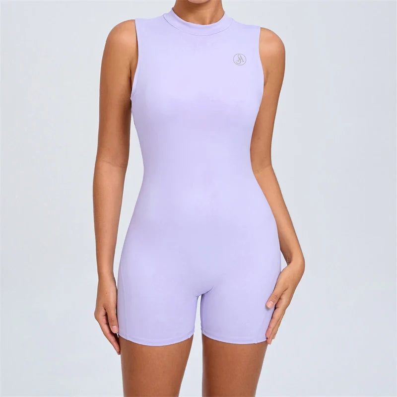 Allure Women's Backless Sport Jumpsuit Playsuit