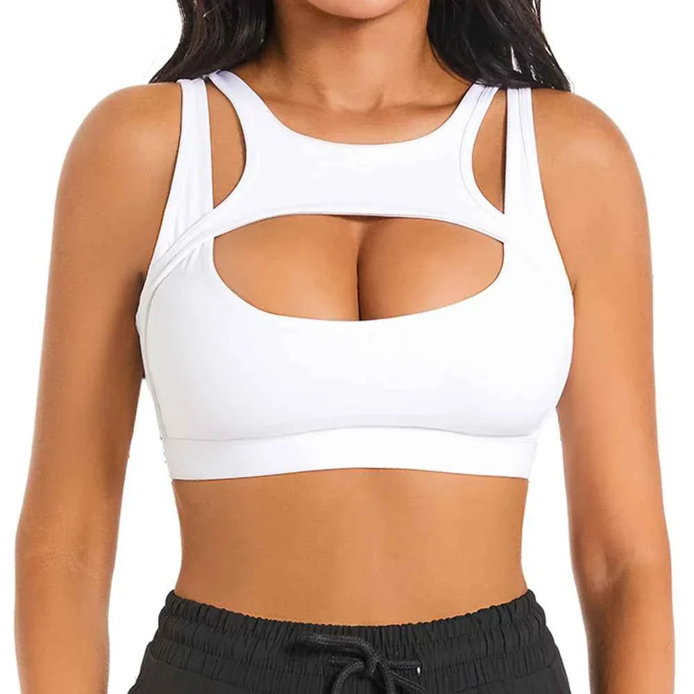 Push Up Sports Bra with Removable Cups