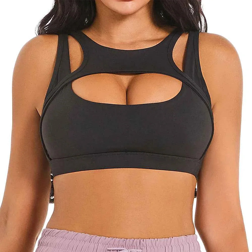 Push Up Sports Bra with Removable Cups