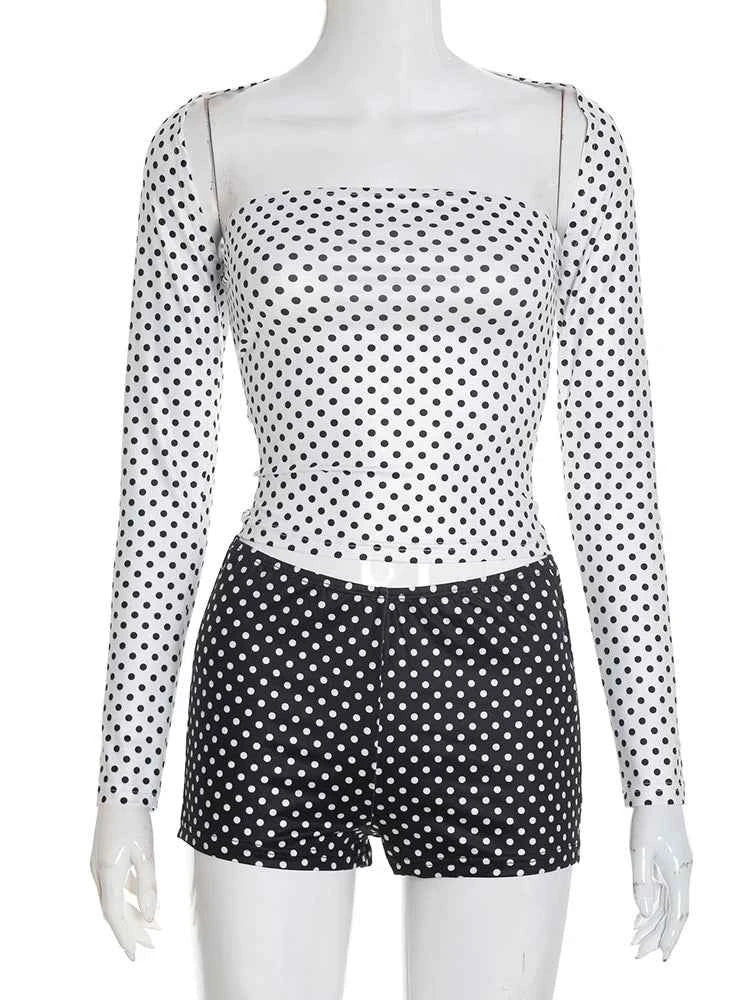 Weird Puss Polka Dot 3-Piece Chic Set