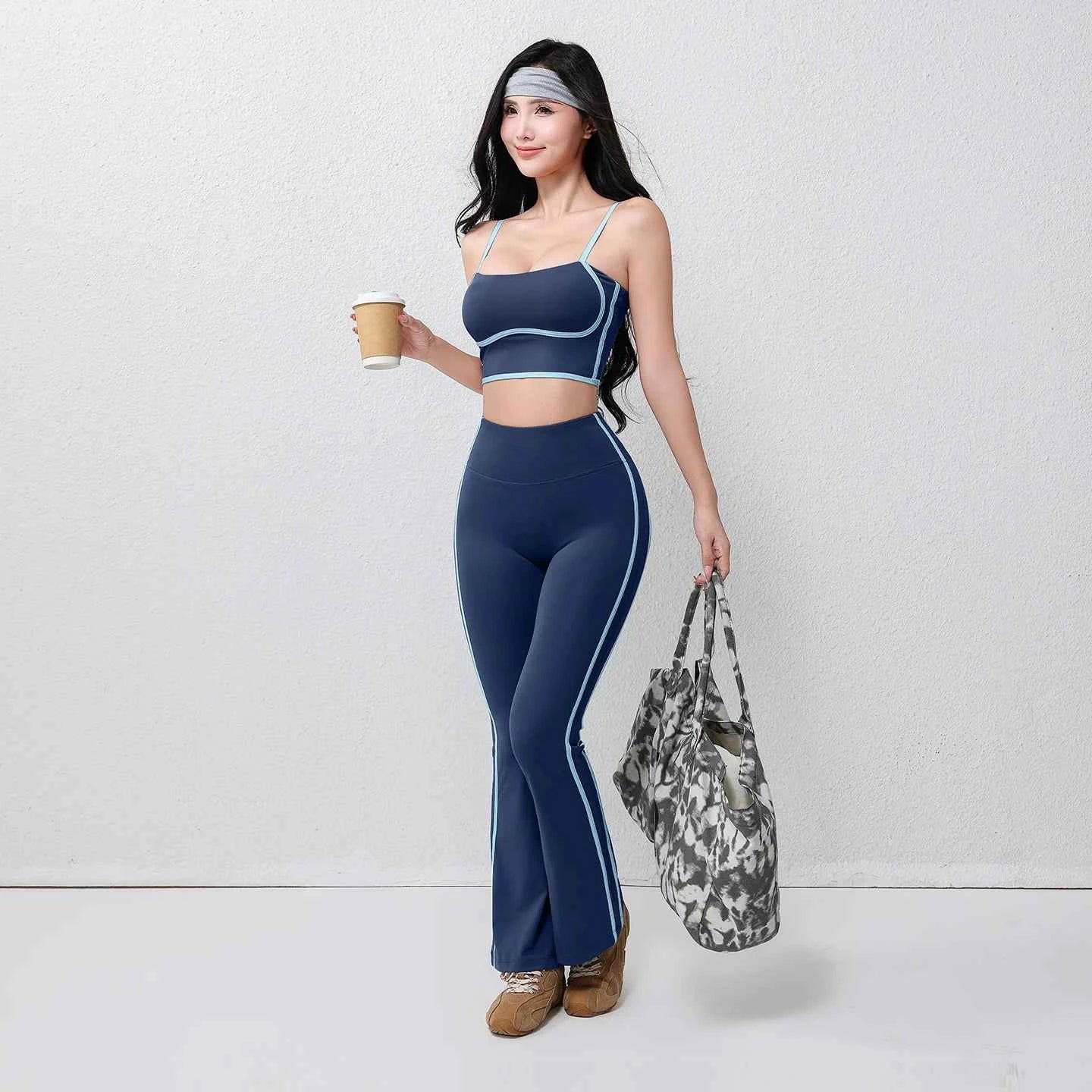 Plus Size Flare Yoga Pants - Stretch & Breathable