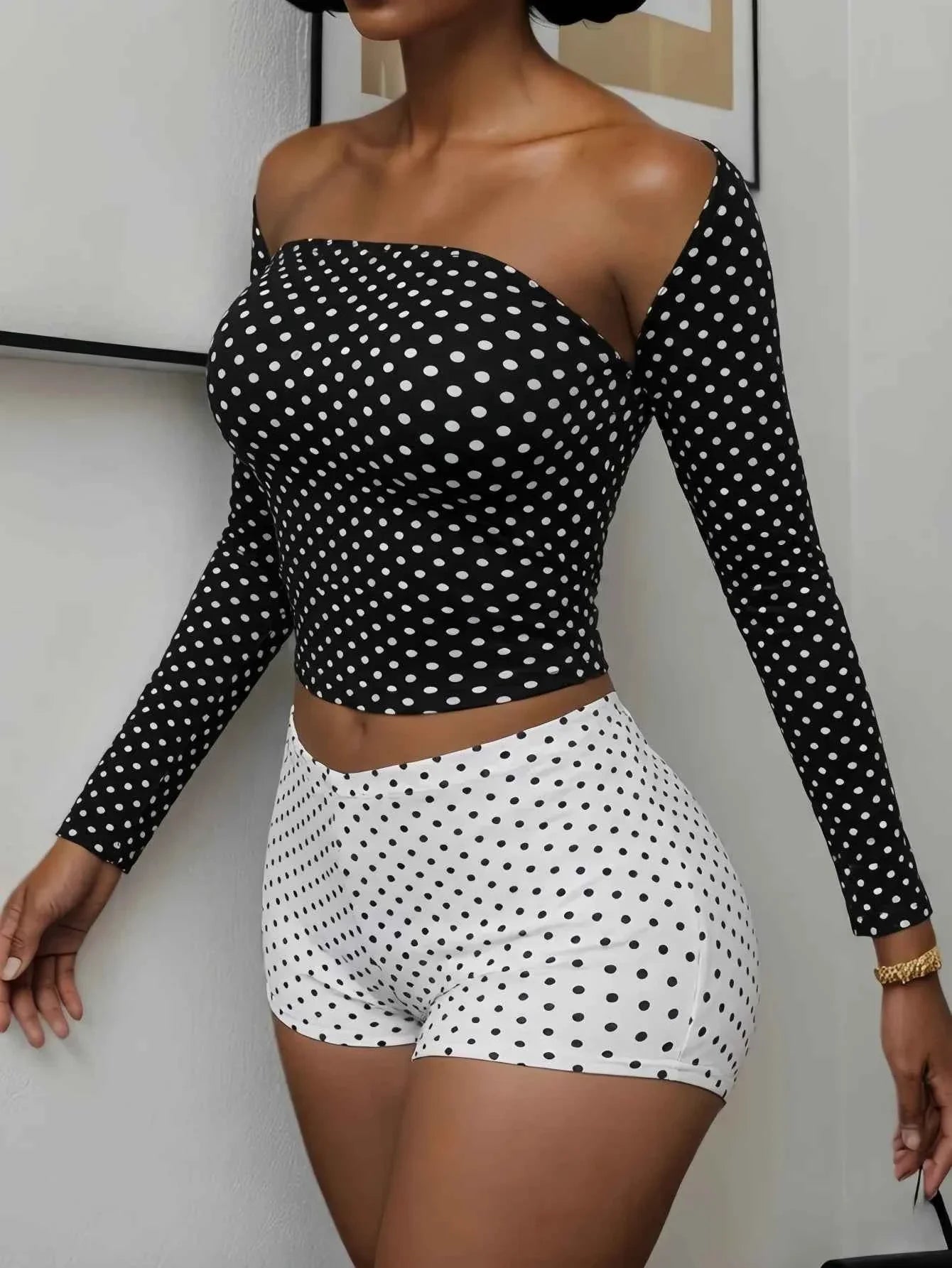 Weird Puss Polka Dot 3-Piece Chic Set