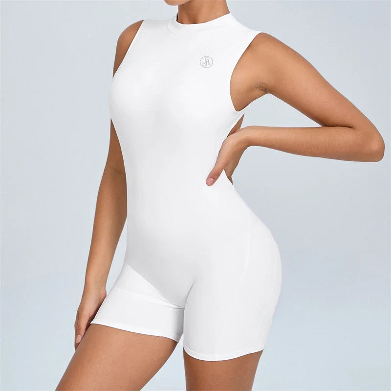 Allure Women's Backless Sport Jumpsuit Playsuit
