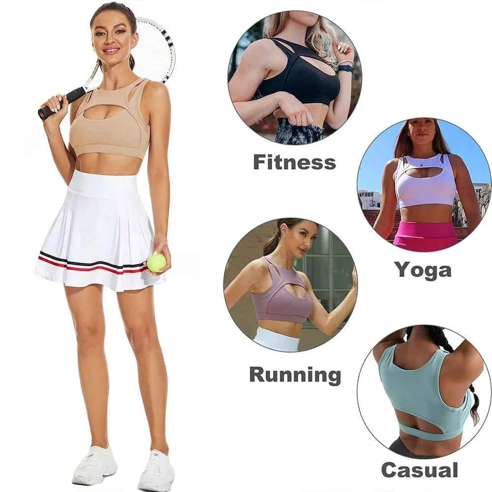 Push Up Sports Bra with Removable Cups