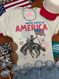 United States of America Cowboy Graphic Tee